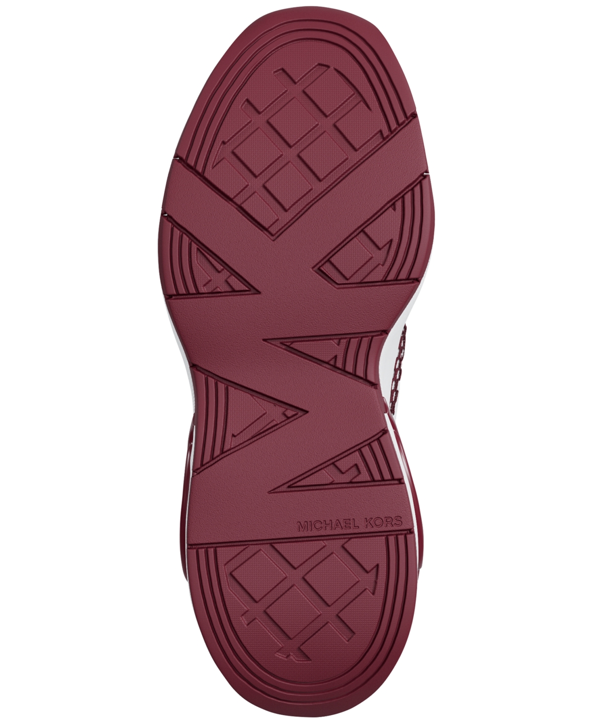 Michael Kors Toni Mixed-media Trainer In Purple