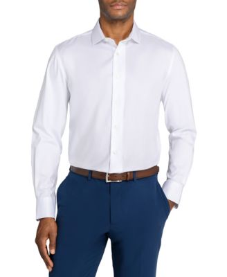 MICHELSONS OF LONDON - Men's Slim-Fit Solid Dress Shirt