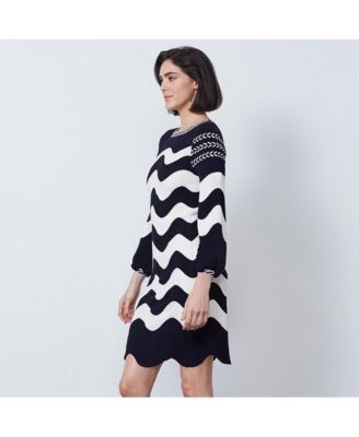 И так далее, женское волнистое платье-свитер Whitecap