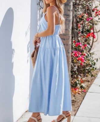 Женское летнее пляжное платье макси в полоску Sunkissed от CUPSHE