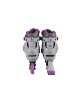 Adjustable Youth Inline Skates with Light Up Wheels (Galaxy, size S)