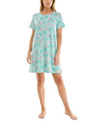 Women's Printed Short-Sleeve Sleepshirt