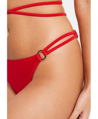Women's O-Ring Cheeky Bikini Swimsuit Bottom