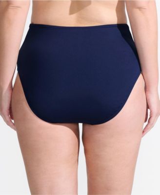 Плавки-бикини со швами и высокой талией от Lands' End Plus Size