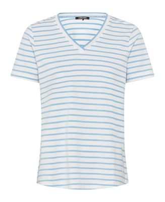 Женская футболка Olsen с V-образным вырезом и вышивкой в полоску от Olsen