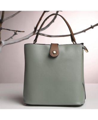 Женская сумка-тоут цвета шалфея