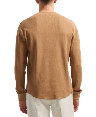 Men's Kaleb Long Sleeve Crewneck Textured T-Shirt