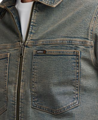 Buffalo David Bitton Men's Jett Zip-Front Denim Jacket - Macy's