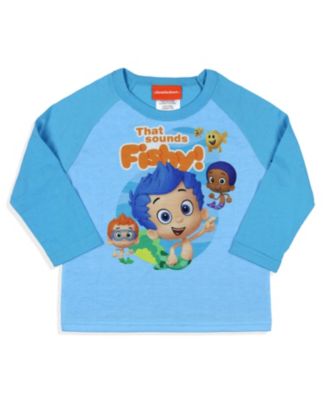 Toddler Boys Nickelodeon That Sounds Fishy 2-Piece Raglan Pajama Set