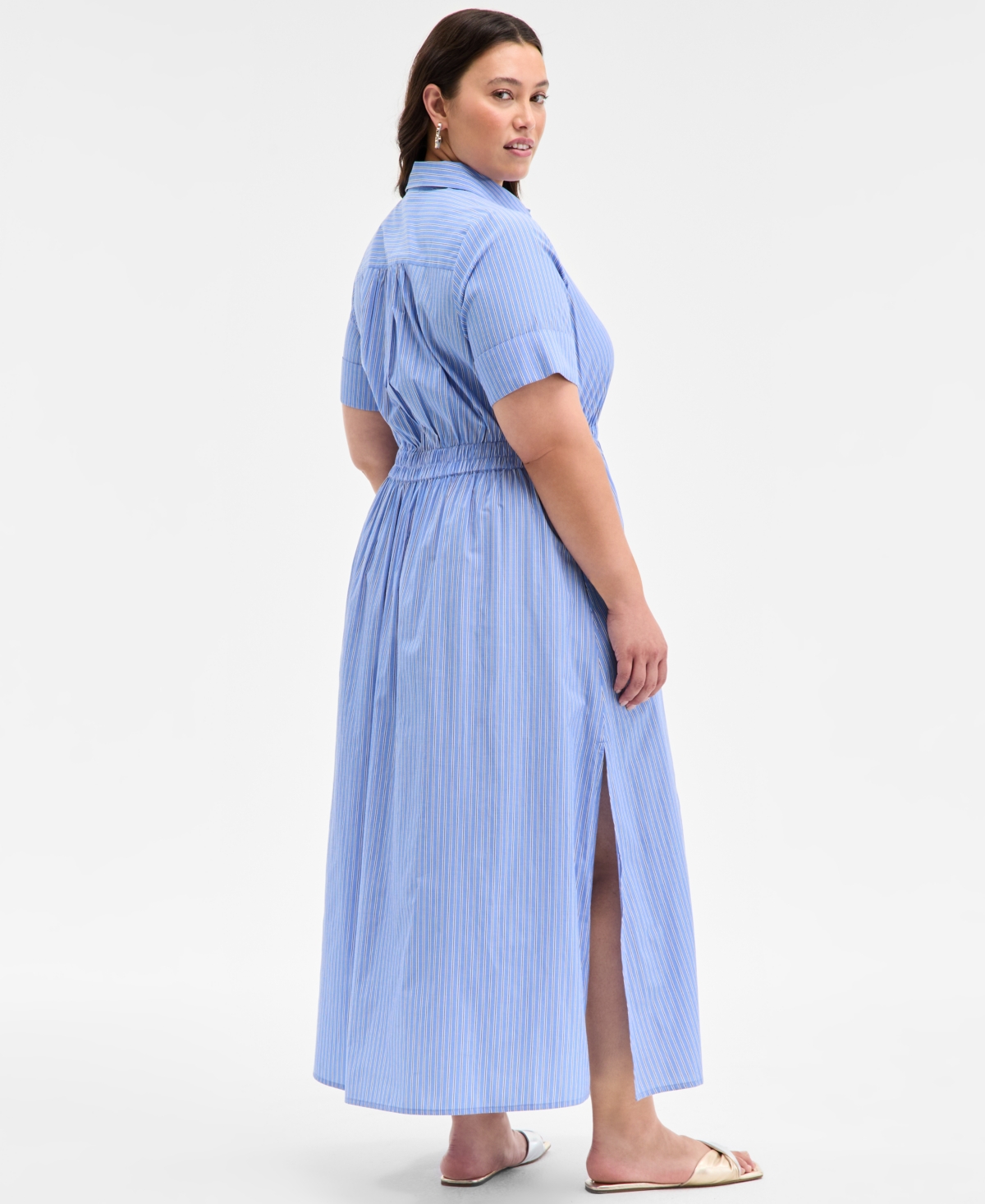 On 34th Women's Cotton Midi Shirtdress, Exclusively At Macy's
