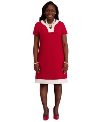 Women's Cap-Sleeve Framed Dress, Regular & Plus Sizes