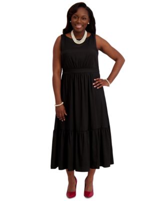 Женское многослойное платье миди от Kasper, обычные и большие размеры