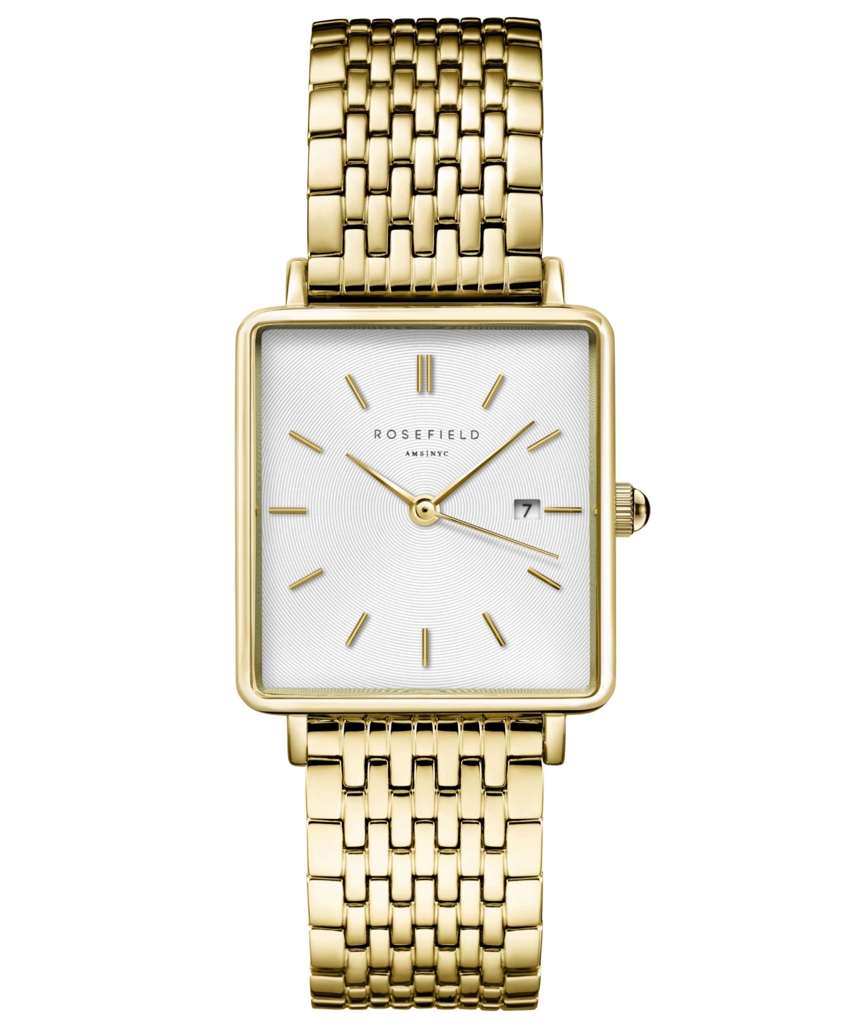 Boxy Women's Gold Tone Stainless Steel Bracelet Watch 28mm - Gold