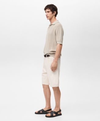 Men's Oversized Cotton Bermuda Shorts