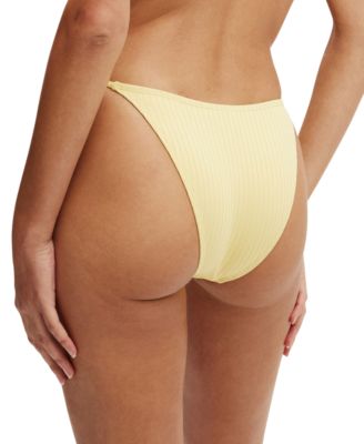 Женские бразильские плавки-бикини с завязками на боку из хлопка