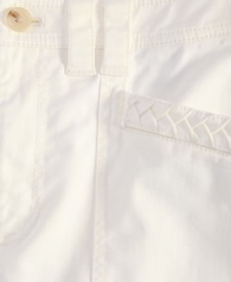 Women's Braided-Trim Cargo Pants, Exclusively at Macy's