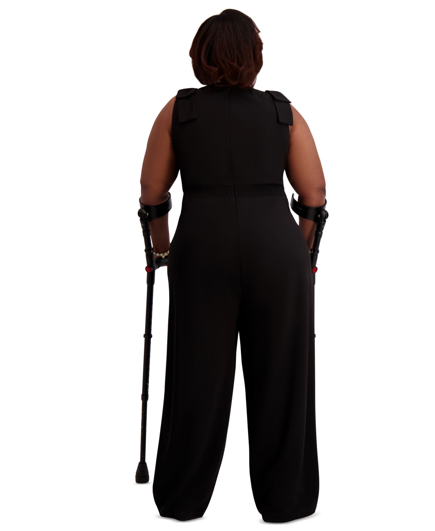 Women's Tie-Strap Jumpsuit, Regular & Plus Size