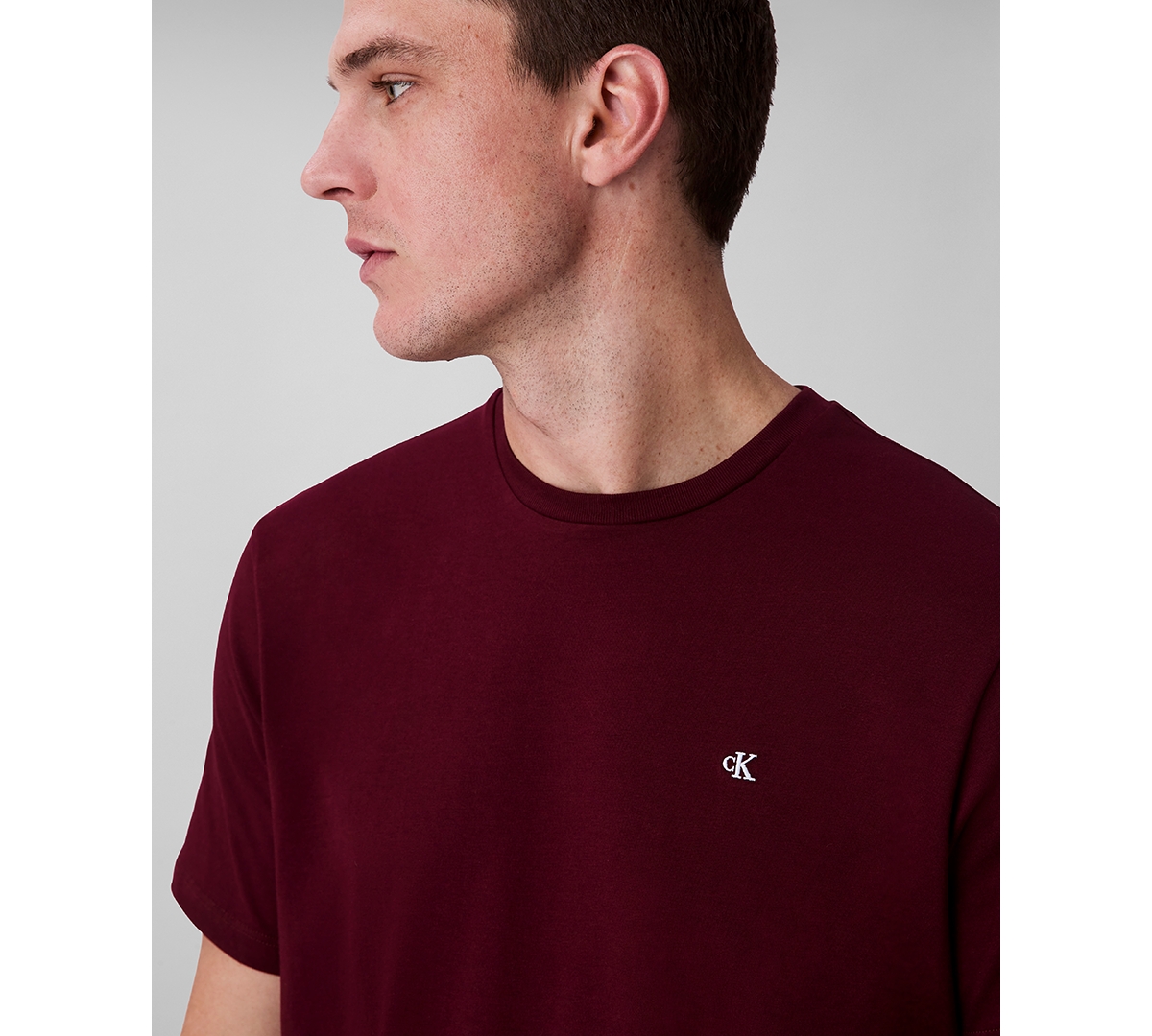 Calvin Klein Men's Smooth Cotton Solid Crewneck T-shirt