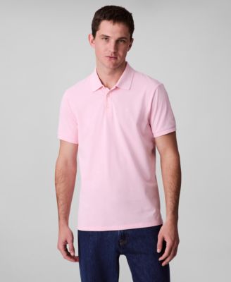 Men's Regular-Fit Smooth Cotton Monogram Logo Polo Shirt