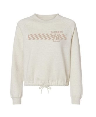 Мягкая, как виноград, женская натуральная толстовка в клетку New York Yankees в тон