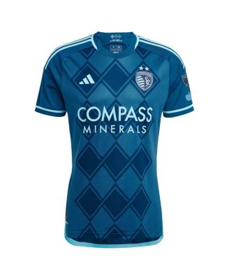 Мужская майка Adidas Johnny Russell Navy Sporting Kansas City 2024 с бриллиантами - наша неизменная футболка для игроков