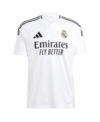 Мужская футболка Adidas Kylian Mbappé White Real Madrid 2024/25, домашняя копия майки игрока