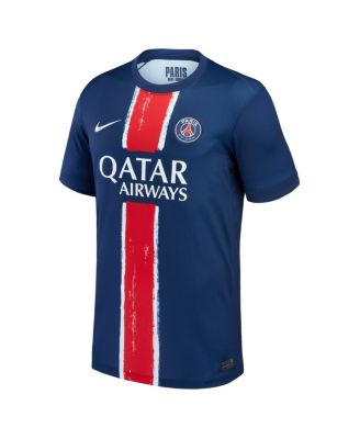 Мужская футболка Nike от Хвичи Кварацхелии Navy Paris Saint-Germain 2024/25, домашняя копия игровой майки