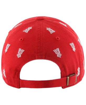 Женская брендовая шляпа с регулируемой посадкой конфетти Los Angeles Angels красного цвета от бренда '47