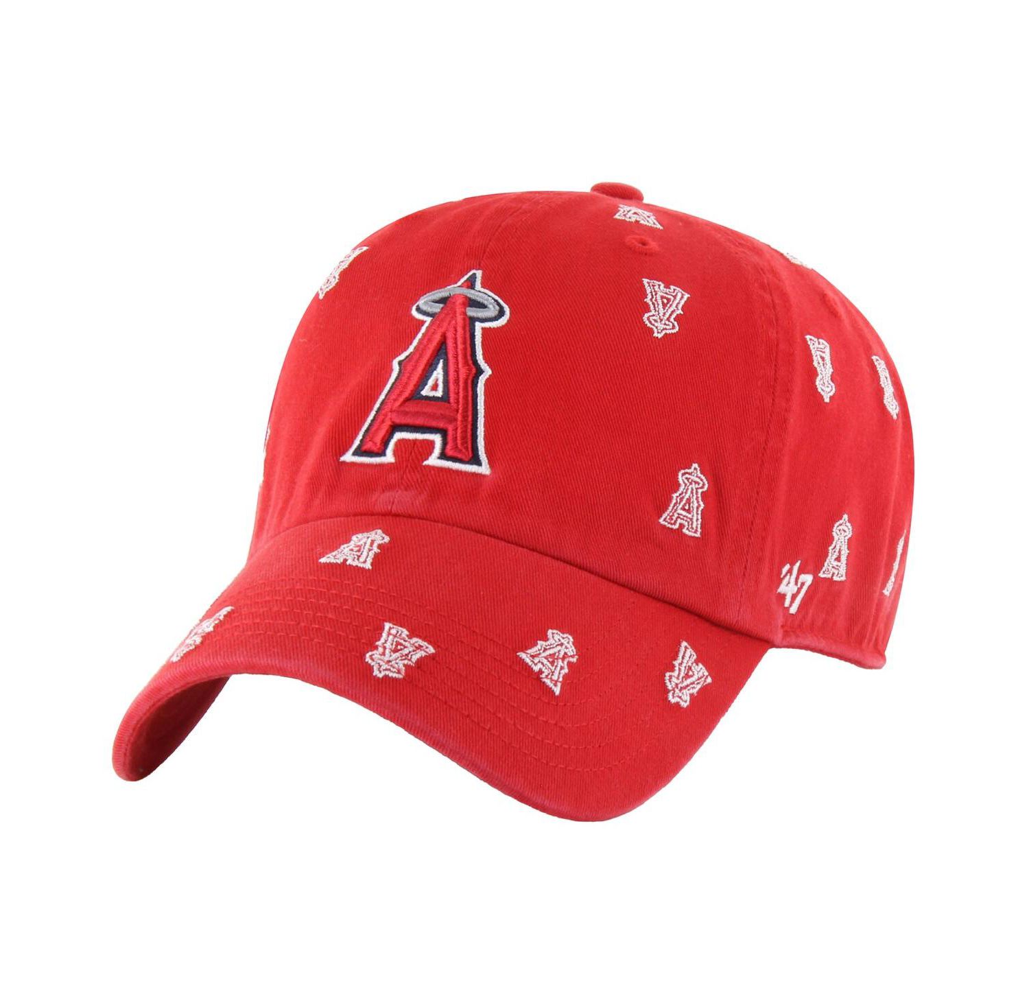 Women's Red Los Angeles Angels Confetti Clean Up Adjustable Hat