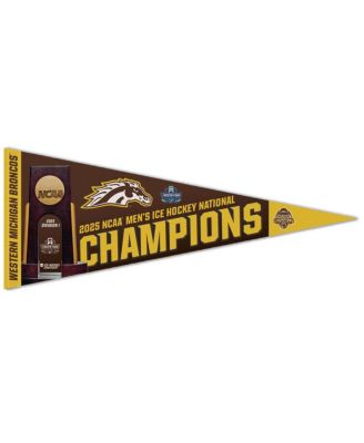 Национальный вымпел Wincraft Western Michigan Broncos 2025 NCAA Frozen Four для мужчин по хоккею с шайбой 12 