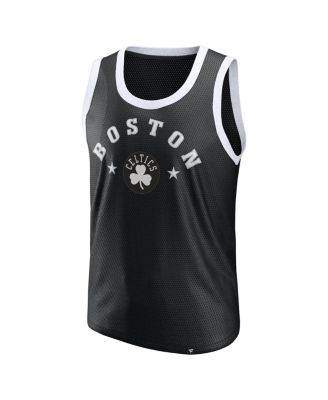 Мужская черная сетчатая майка Boston Celtics от Fanatics