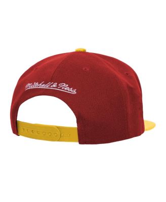Мужская бейсболка Mitchell & Ness с малиновым/золотым логотипом Tuskegee Golden Tigers Bill Snapback