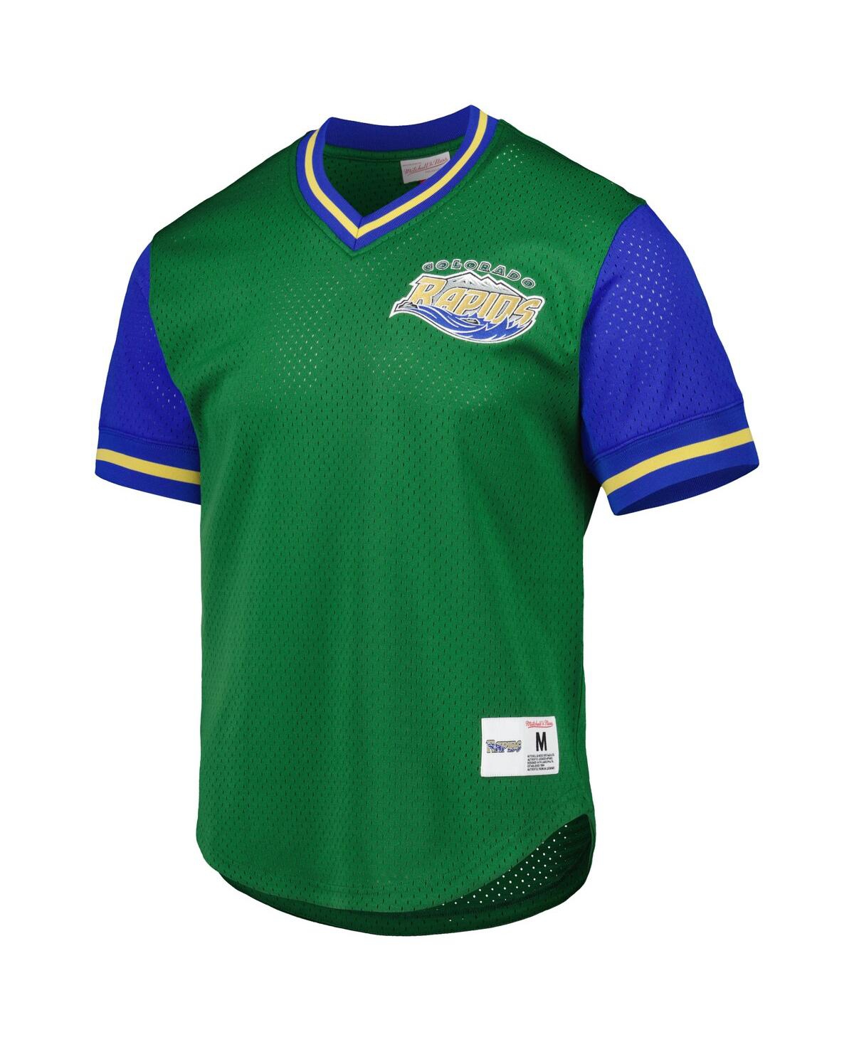 Mitchell & Ness Men's Green Colorado Rapids Mesh V-neck T-shirt