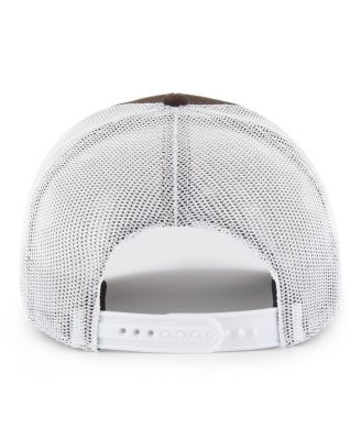 Брендовая мужская коричневая шляпа Wyoming Cowboys 47-го года выпуска, сетчатая, с регулируемой посадкой для дальнобойщика