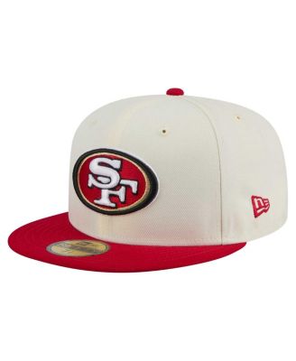 New Era - Men's White/Scarlet San Francisco 49ers Main 59FIFTY Fitted Hat
