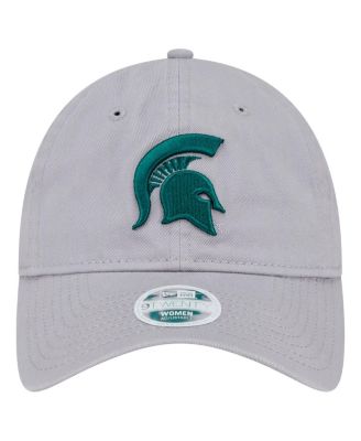 Женская серая шляпа New Era с логотипом Michigan State Spartans с регулируемой длиной 92 см