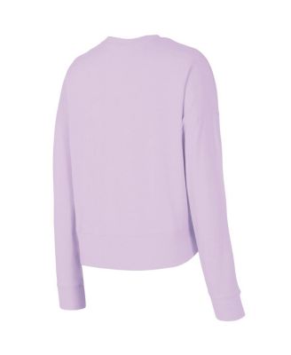 Женский комплект из футболки и шорт Concepts Sport с длинными рукавами цвета лаванды и шортами Los Angeles Dodgers Elevation, состоящий из 3 предметов