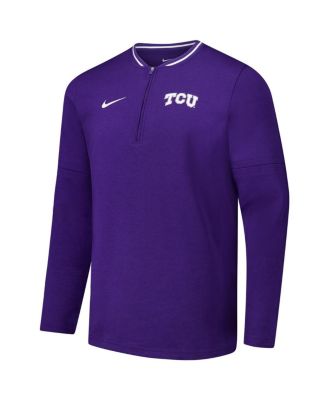 Men's Purple TCU Horned Frogs Coaches Quarter-Zip Jacket