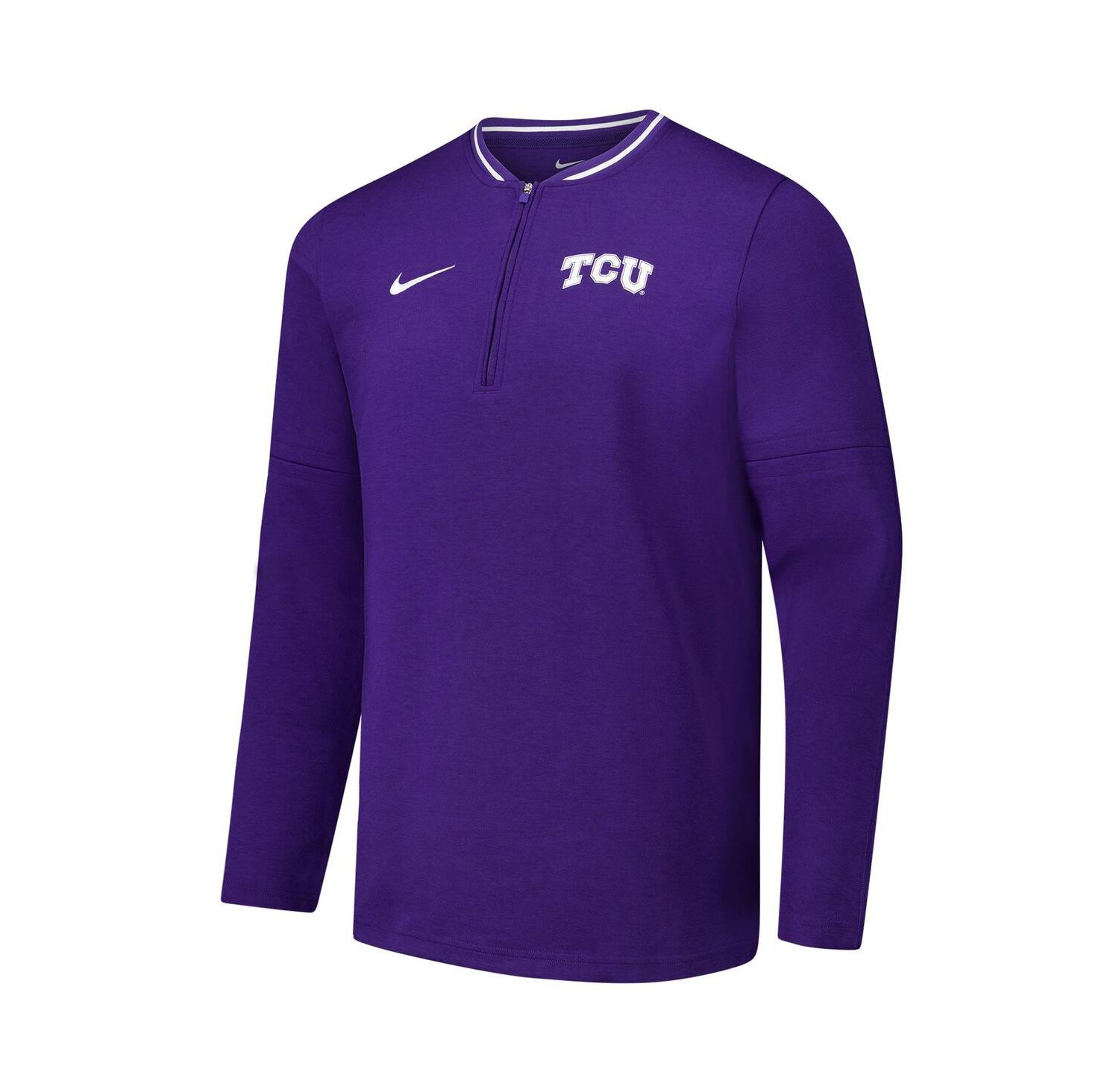 Men's Purple TCU Horned Frogs Coaches Quarter-Zip Jacket