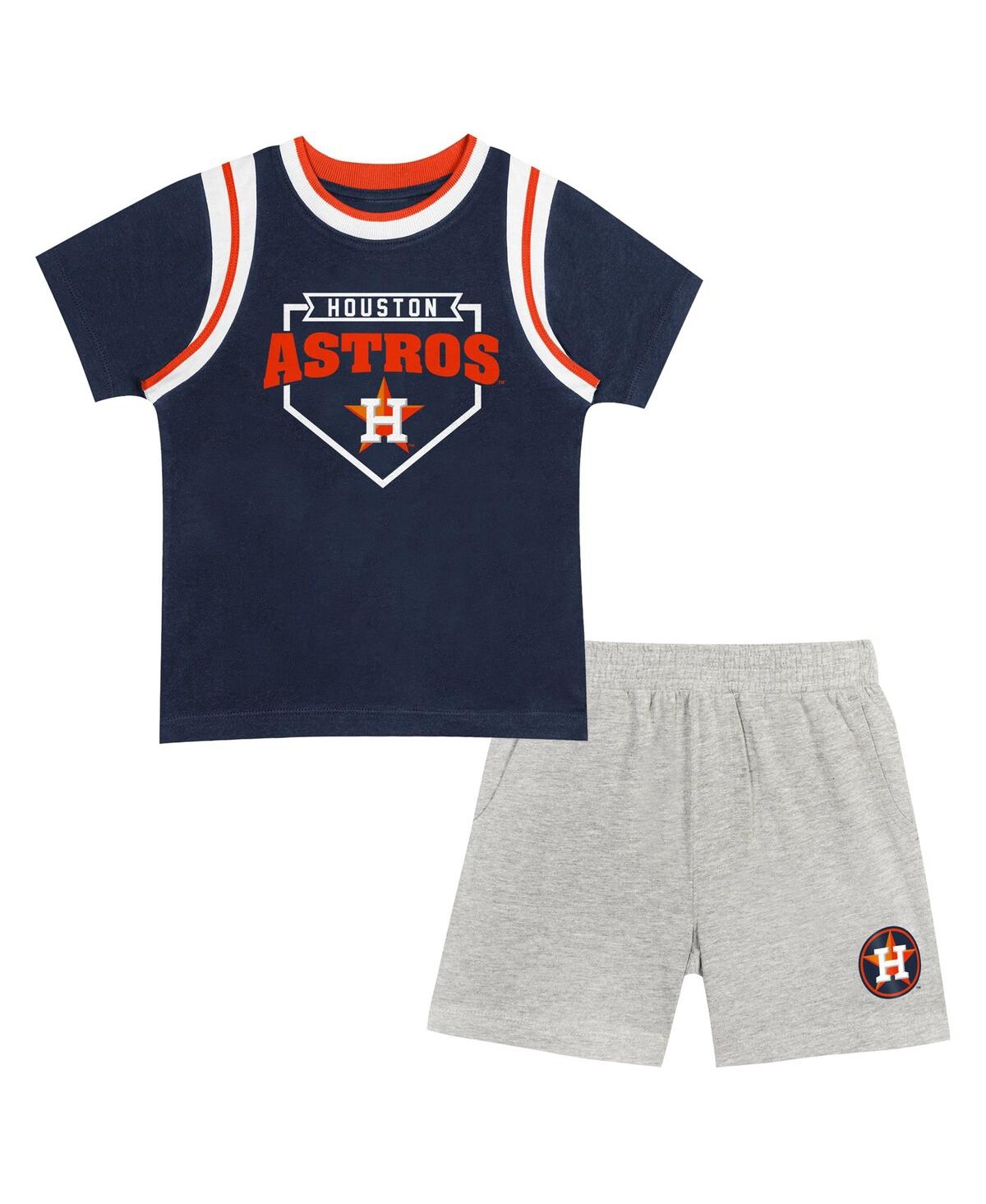 Outerstuff Preschool 2-piece Fanatics Houston Astros Loaded Base T-shirt And Shorts Set