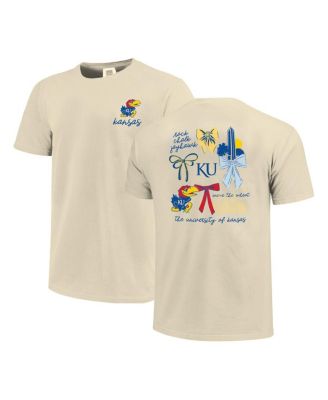 Comfort Colors - Women's Cream Kansas Jayhawks Coquette T-Shirt