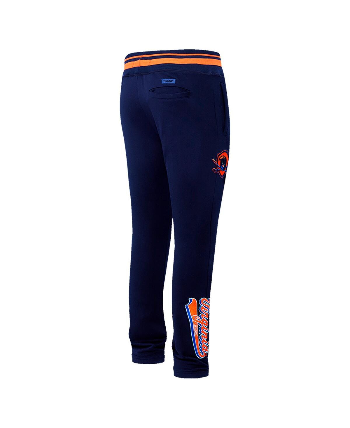 PRO STANDARD MEN'S NAVY VIRGINIA CAVALIERS SCRIPT TAIL FLEECE SWEATPANTS 