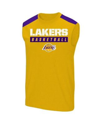 Мужская футболка LeBron James Gold Los Angeles Lakers Big Tall Player Muscle от бренда Profile