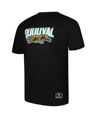 Мужская черная футболка Jacksonville Jaguars с круглым вырезом от Mitchell & Ness