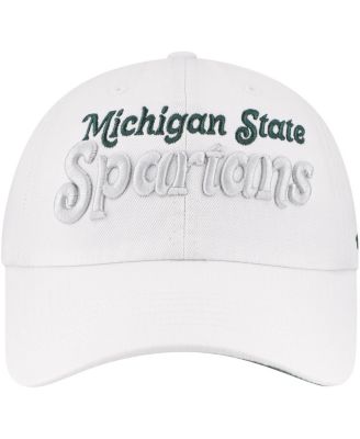 Женская брендовая белая шляпа Michigan State Spartans Pensacola Clean Up с регулируемой длиной 47 года от бренда Michigan State Spartans.