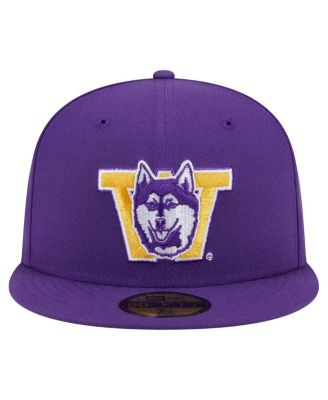 Мужская приталенная шляпа New Era фиолетового цвета Washington Huskies Vault 59FIFTY