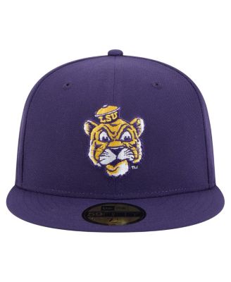 Мужская приталенная шляпа New Era фиолетового цвета LSU Tigers Vault 59FIFTY