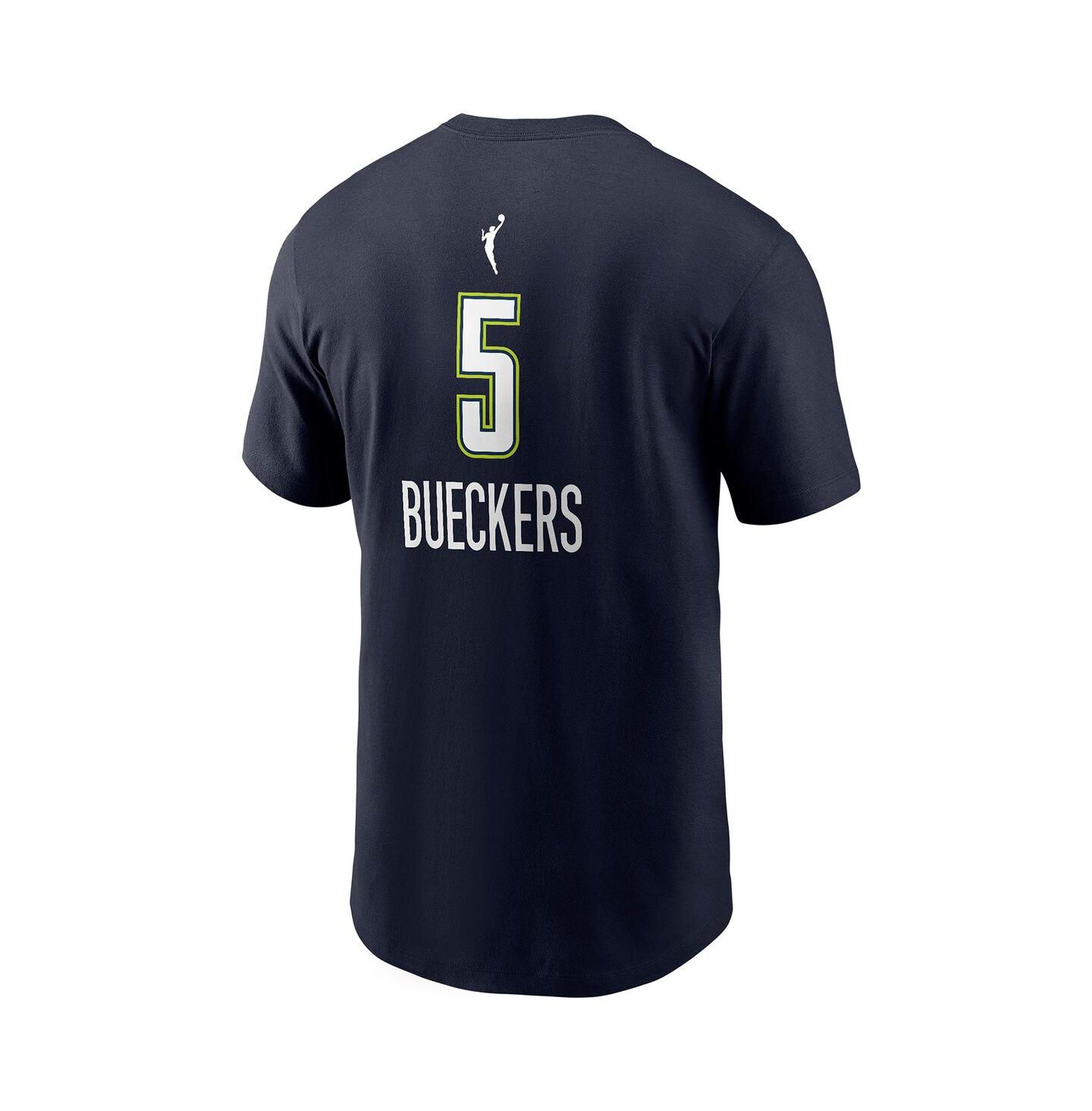 Мужская футболка Nike Paige Bueckers Navy Dallas Wings 2025 WNBA Draft Explorer Edition Name & Number — фото 3