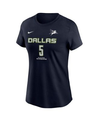 Женская футболка Nike Paige Bueckers Navy Dallas Wings 2025 с названием и номером участника драфта WNBA Draft Explorer Edition от Nike