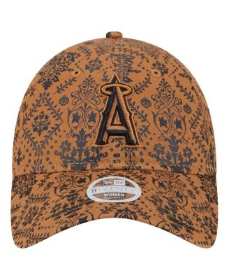 Женская коричневая шляпа New Era Los Angeles Angels Vintage Deco с регулируемой длиной 92 см.